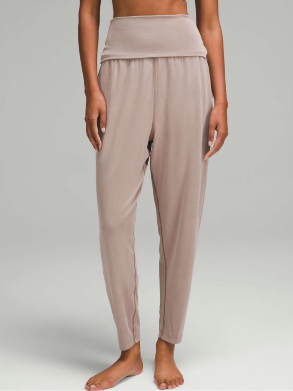 Lululemon Cupro Foldover Relaxed Yoga Pant 26" Size 6